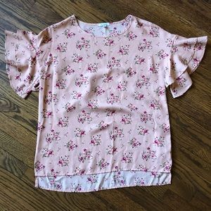 4/$15 • White Birch Floral Women’s Top M